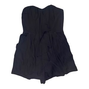 Express Black Strapless Romper